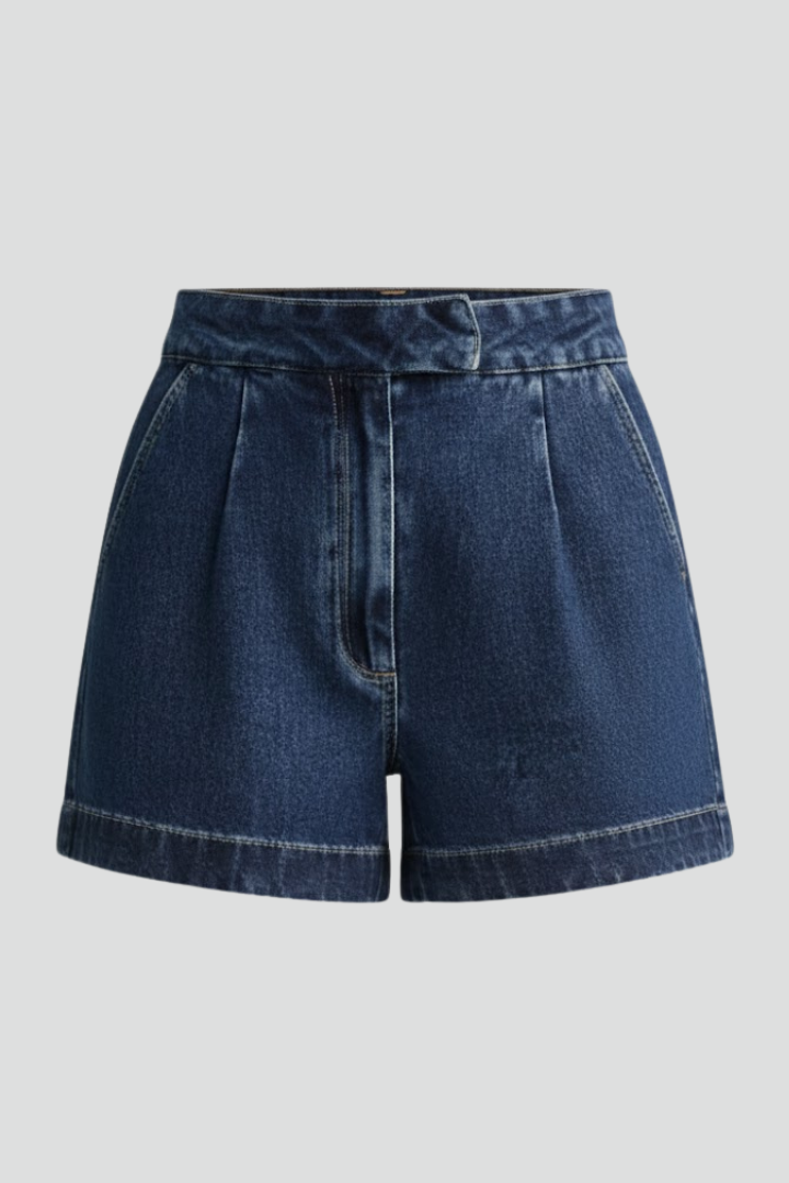 Sophie | High-Waisted Classic Denim Shorts