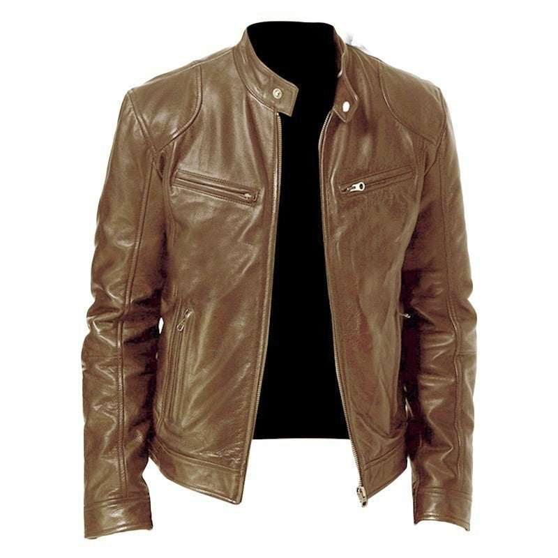 William | Men's Vintage Leather Biker Jacket
