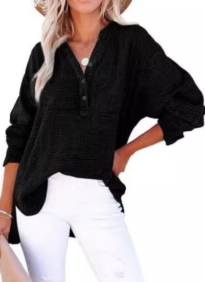 AYLA™ – Casual V-Neck Blouse 