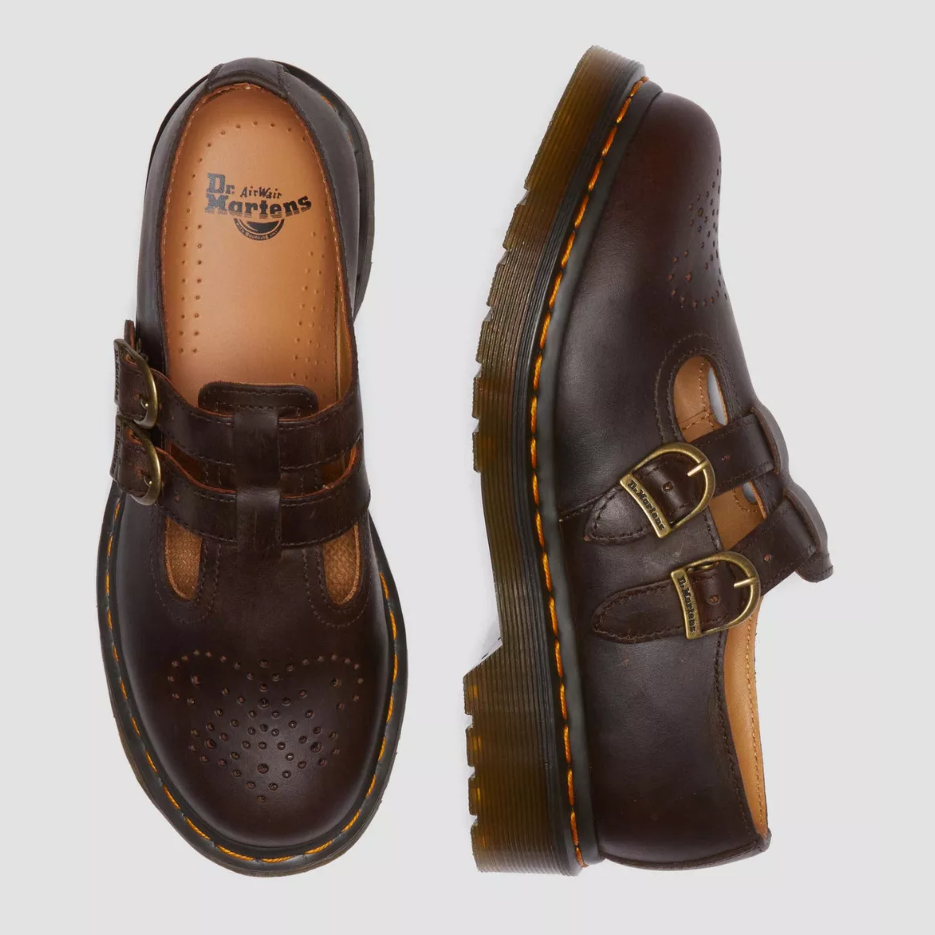 Brielle | Classic Double Buckle Mary Jane Shoes