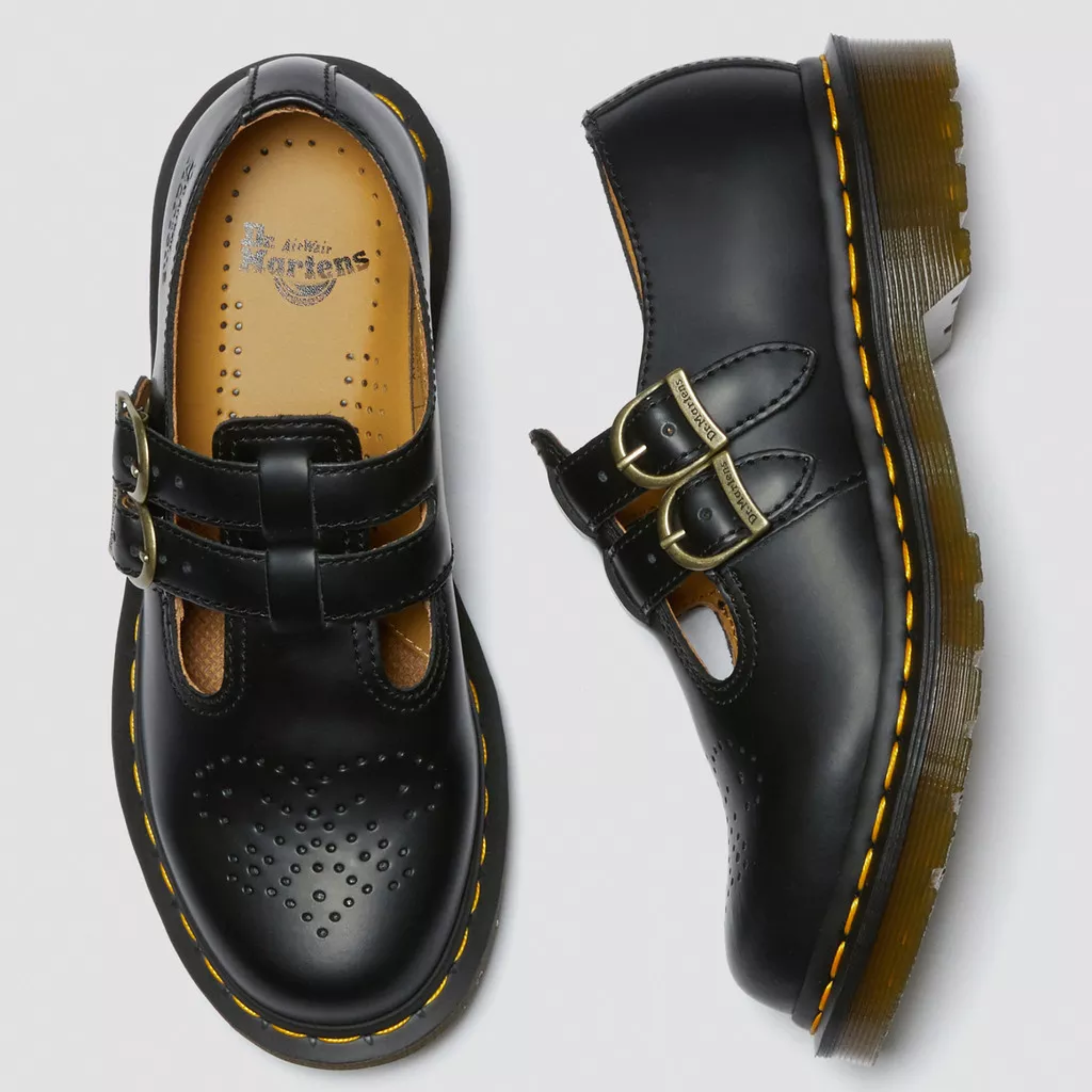 Brielle | Classic Double Buckle Mary Jane Shoes