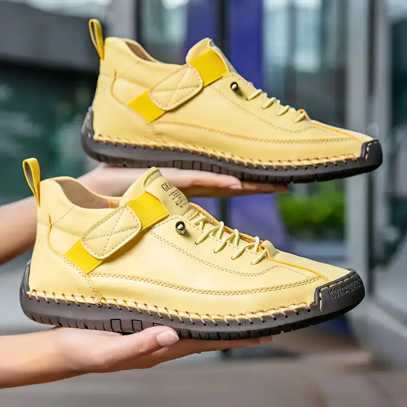 Valentina | Contrast Stitch High-Top Sneakers