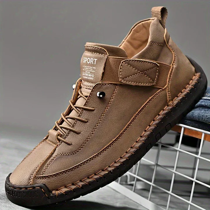 Valentina | Contrast Stitch High-Top Sneakers