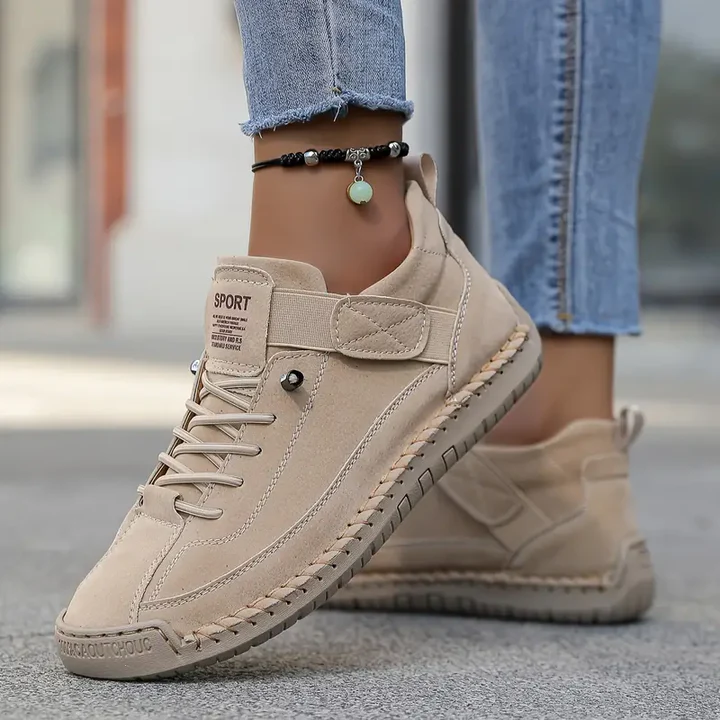 Valentina | Contrast Stitch High-Top Sneakers