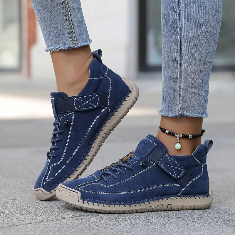 Valentina | Contrast Stitch High-Top Sneakers