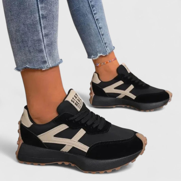 Sienna | Retro Contrast Runner Sneakers