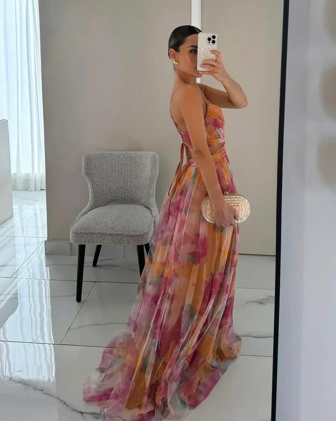 Valerisse | Floral Maxi Wedding Guest Dress