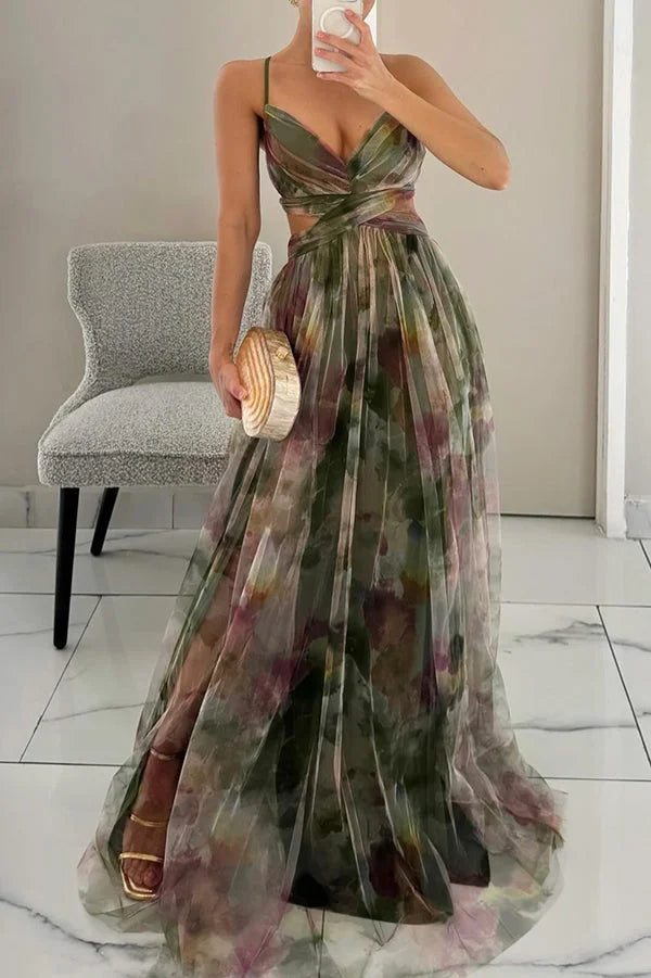 Valerisse | Floral Maxi Wedding Guest Dress