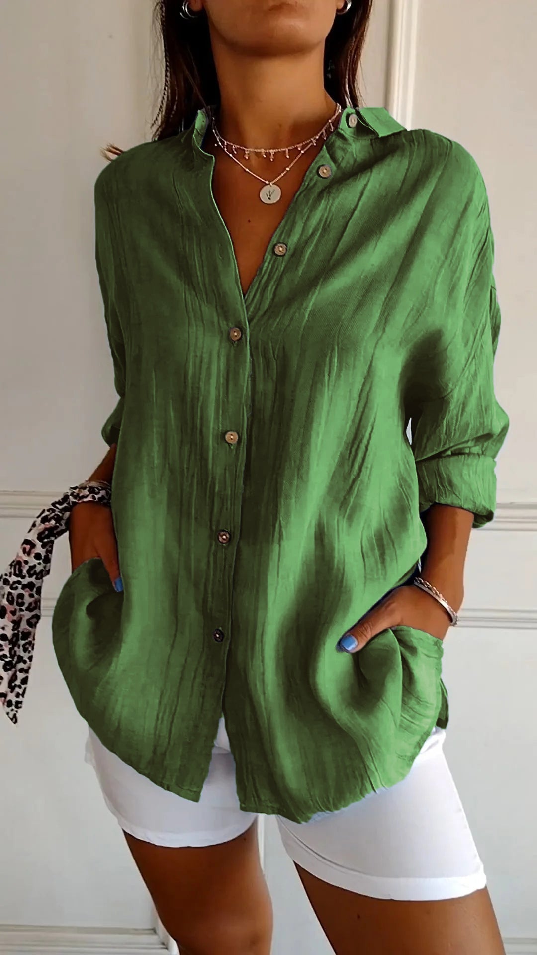 Rowella | Chic Relaxed Button Blouse