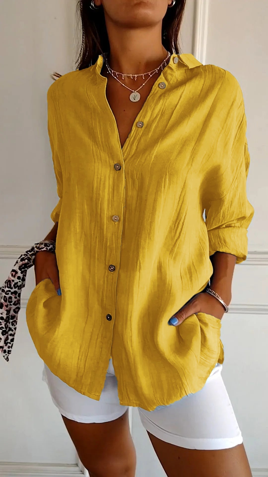 Rowella | Chic Relaxed Button Blouse
