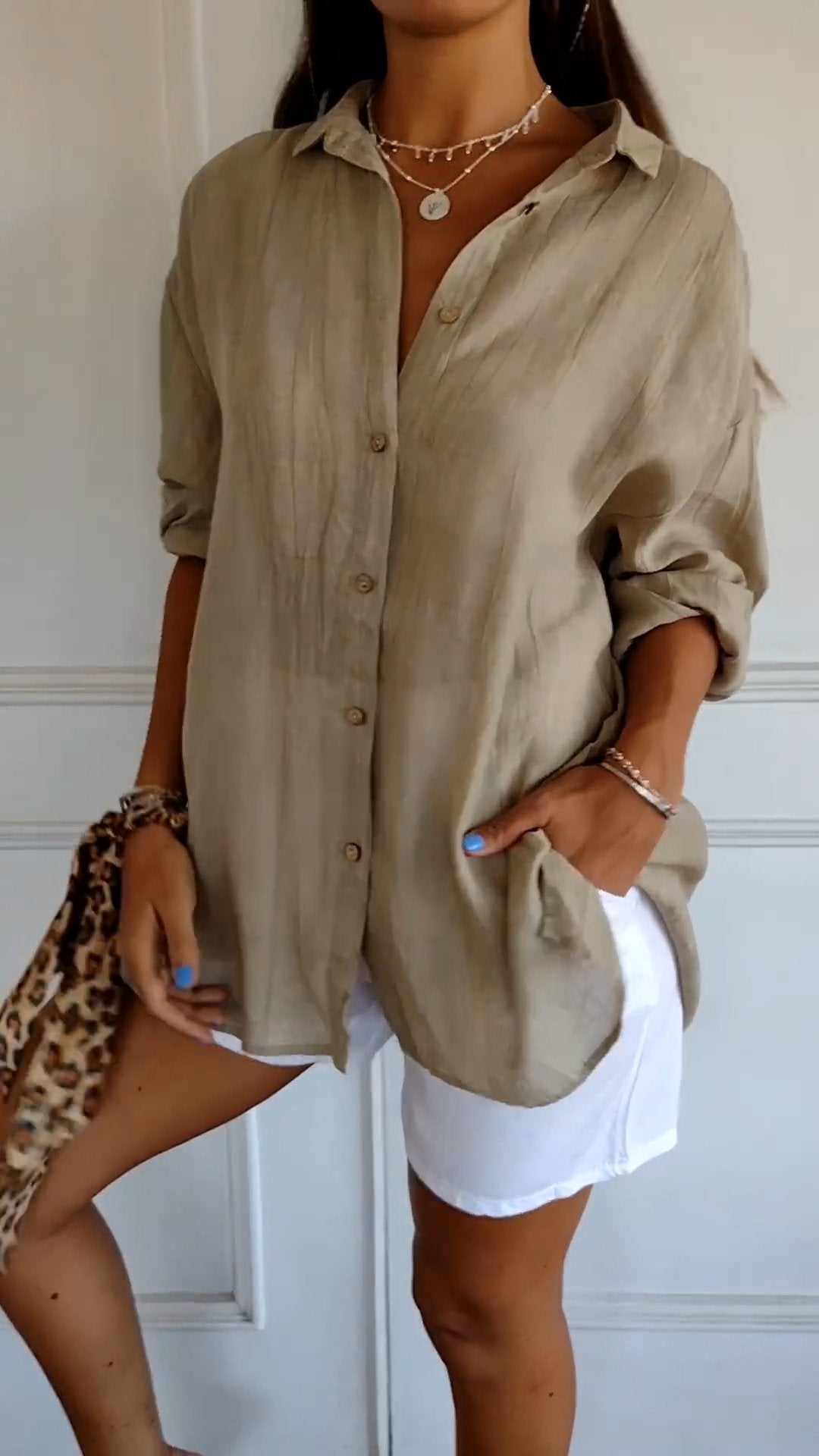 Rowella | Chic Relaxed Button Blouse