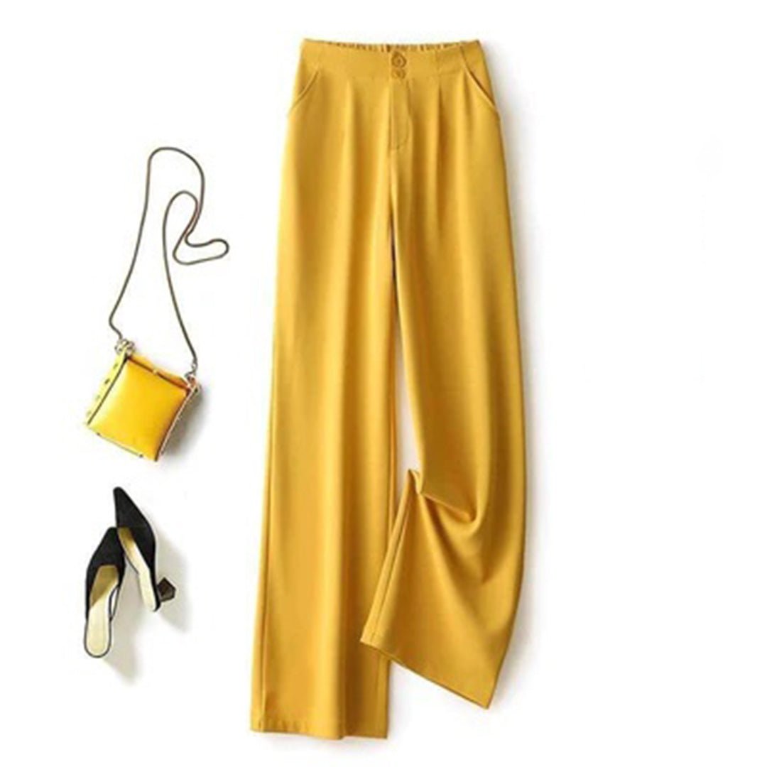 Elowyn | High-Waisted Linen Wide-Leg Trousers