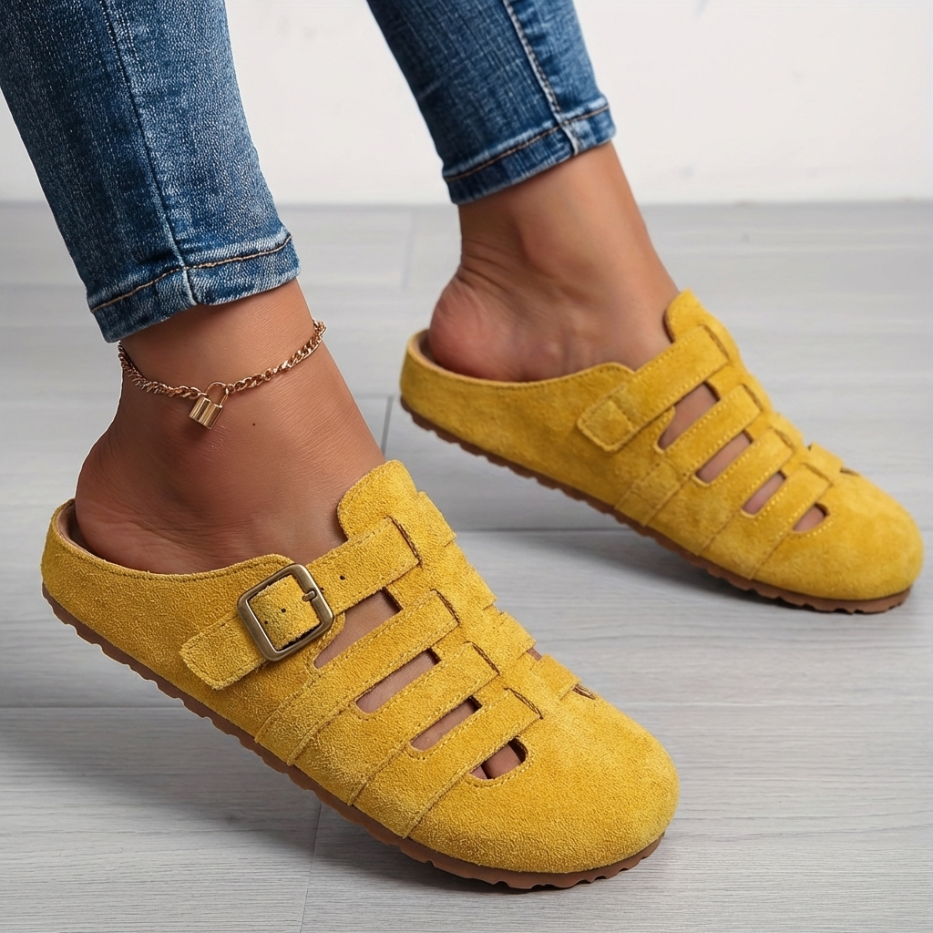 Aurora | Vintage Buckle Cutout Clogs