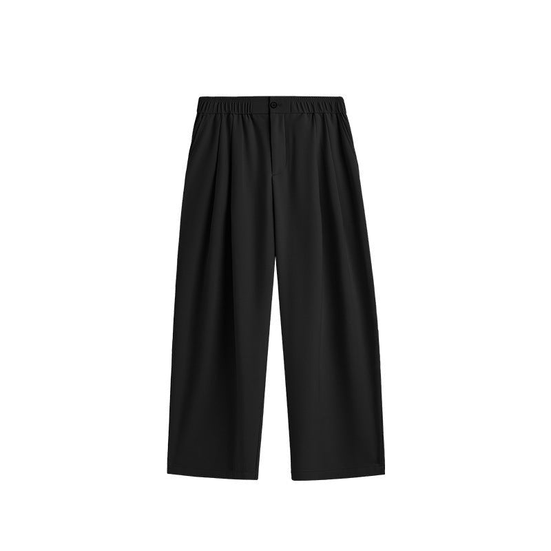 Caspian | Pleated Wide-Leg Drawstring Trousers