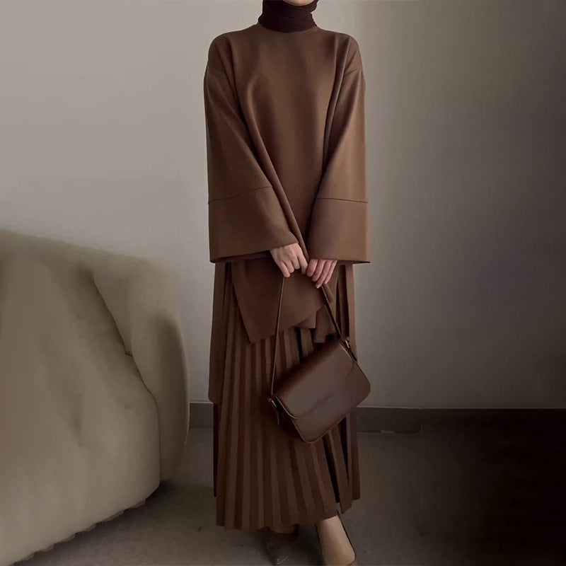 OPHELIE™ - Chic Pleated Two-Piece Set 