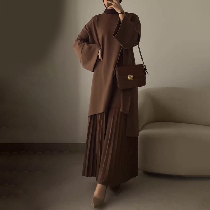 OPHELIE™ - Chic Pleated Two-Piece Set 