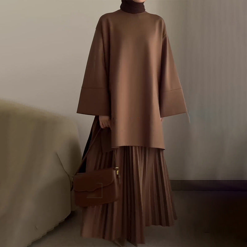 OPHELIE™ - Chic Pleated Two-Piece Set 