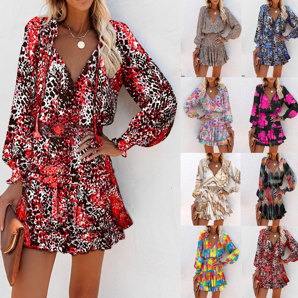 Zahara | Floral Long Sleeve Mini Dress