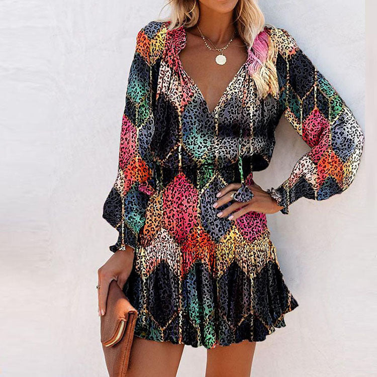 Zahara | Floral Long Sleeve Mini Dress