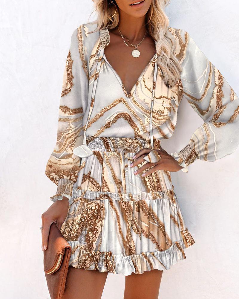 Zahara | Floral Long Sleeve Mini Dress