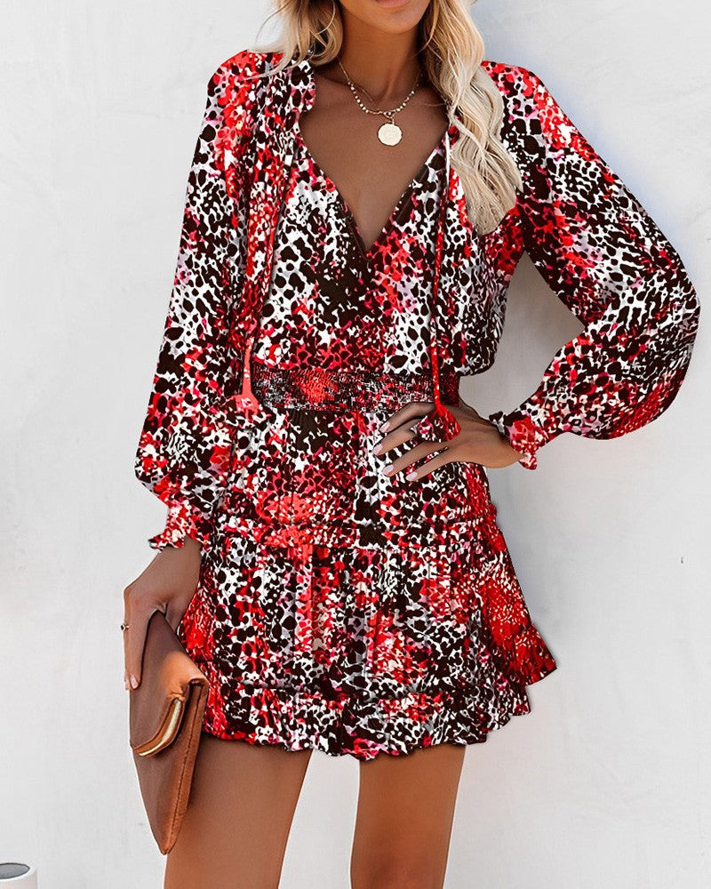 Zahara | Floral Long Sleeve Mini Dress
